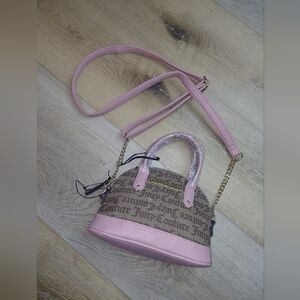 Juicy Couture Pink and Tan Crossbody Bag